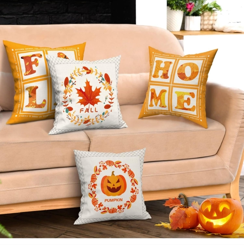 4 PCS FALL PILLOWCASE